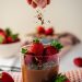 strawberry juice in clear drinking glass