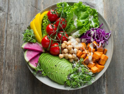 bowl of vegetable salads
